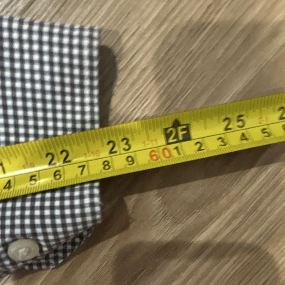 2 Banana Republic Men's Big & Tall Purple Check Dress Shirt L Cotton